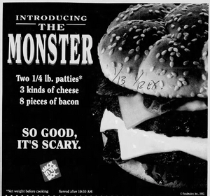 Jack in the Box The Monster Burger Advertisment.webp