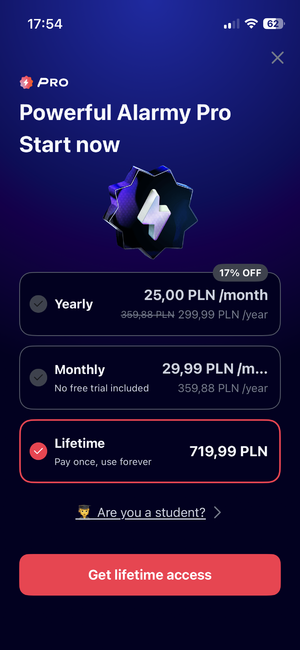 Screenshot - Alarmy in app purchase page .png