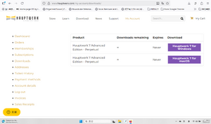 The download link for hauptwerk version 7 says "never" under the word "expires", implying it still works, even though it was taken down without notice to customers of perpetual licenses for this software.