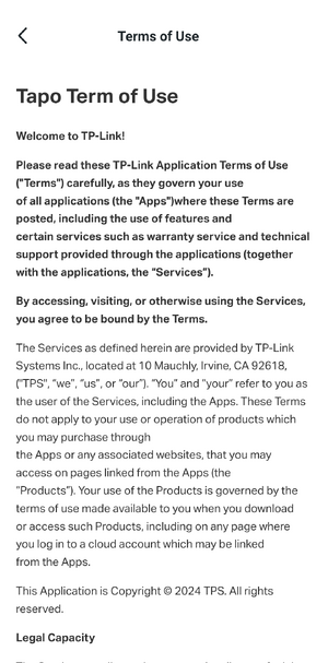 Tapo app Terms of Use.png