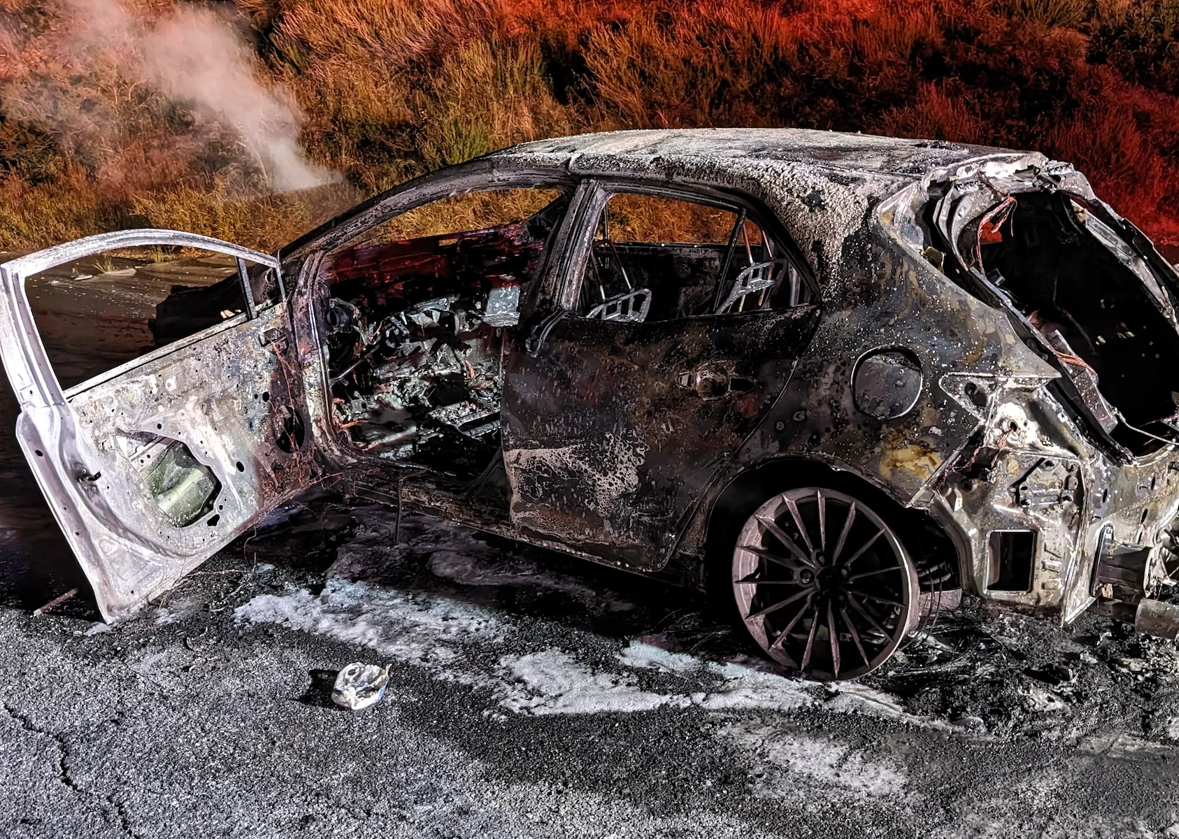File:Toyota GR Corolla fire.webp