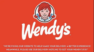 Wendy's 2018 Website Shutdown Page